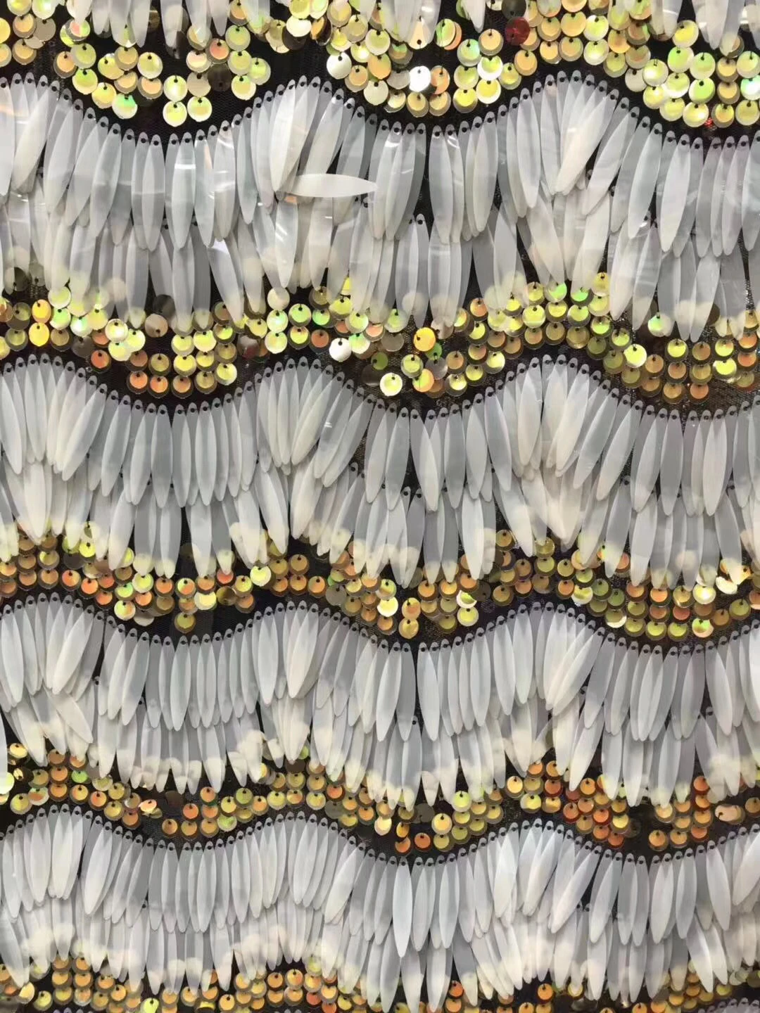 Высокое качество 2019 блесток тюль французский из нигерии кружевная ткань вышитая