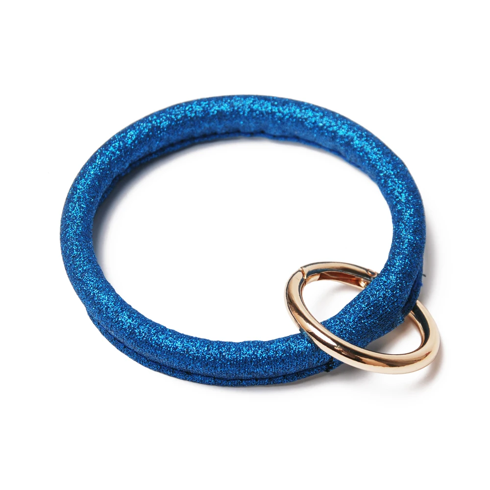 Оптовая продажа Круглый браслет брелок с блестками металлическим кольцом DOM1091294 |