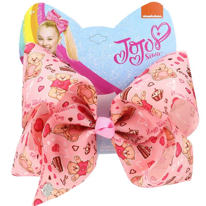 Детские головные уборы Jojo Siwa банты для волос девочек с зажимом крокодил заколка