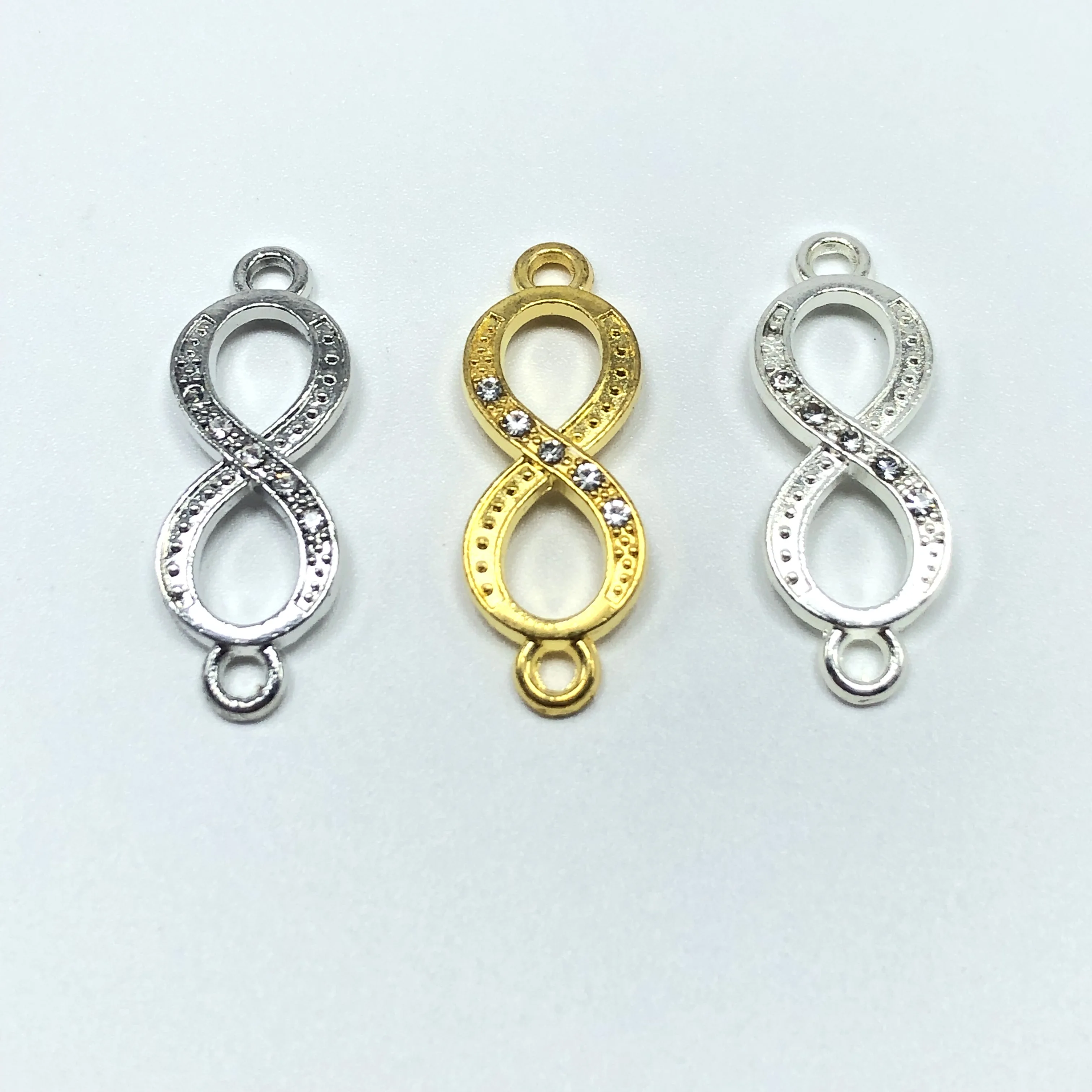 15 шт бесконечный логотип ювелирный соединитель благоприятный номер 8 DIY ручной