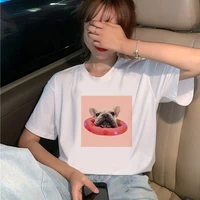 pug printed t shirt women 90s graphic t shirt harajuku tops tee cute short sleeve animal tshirt female tshirts