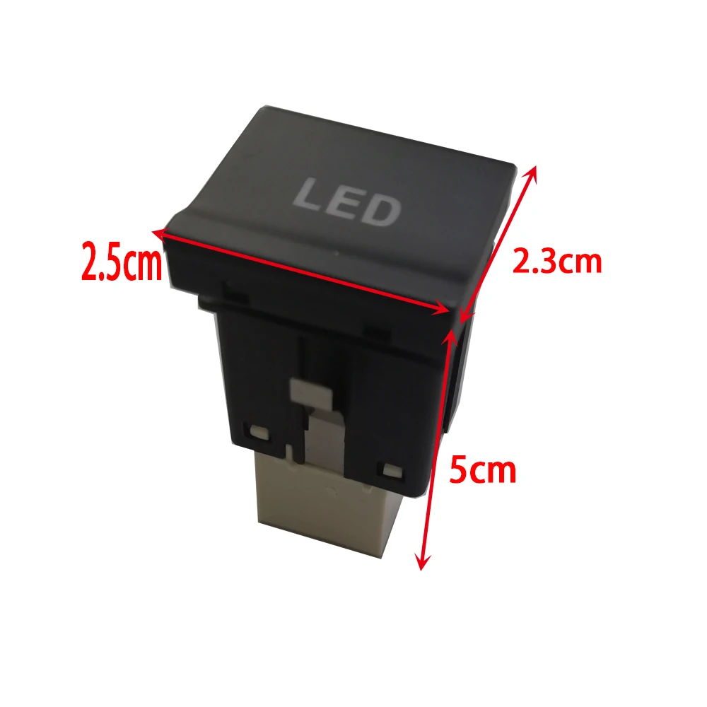 Автомобильная красная светильник световая панель ВКЛ./ВЫКЛ. Кнопка