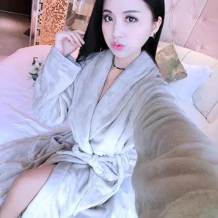 Фланелевый Халат для женщин и мужчин зимние банные халаты домашняя одежда ночная