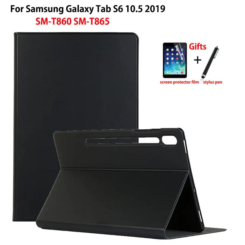 Чехол для Samsung Galaxy Tab S6 10 5 SM T860 T865 2019 &quotSmart Cover Funda Awake Sleep мягкая задняя крышка +