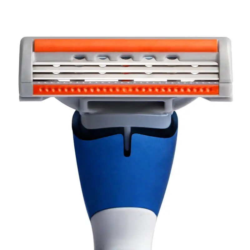 Бренд QShave синяя бритва с лезвием для мужчин X3 лезвие