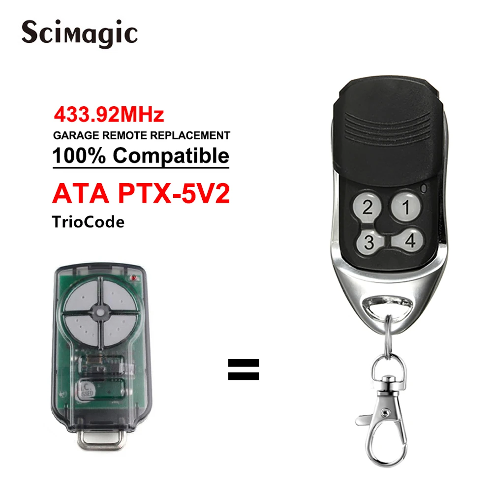 For ATA PTX5v2 PTX5V1 compatible Garage Door Triocode remote Control HOT SELL