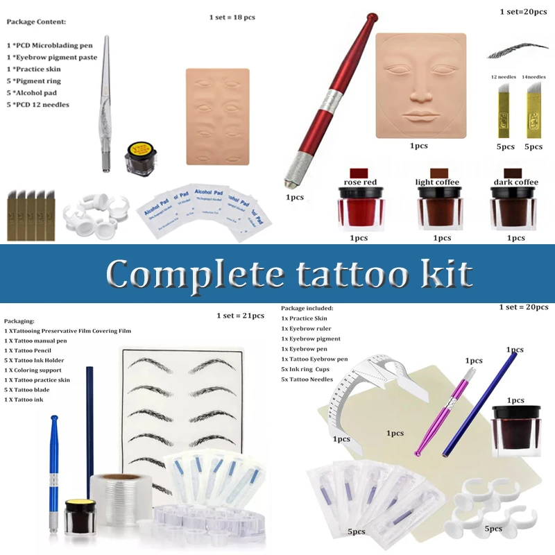 Профессиональный косметический набор для перманентного макияжа 3d ручка