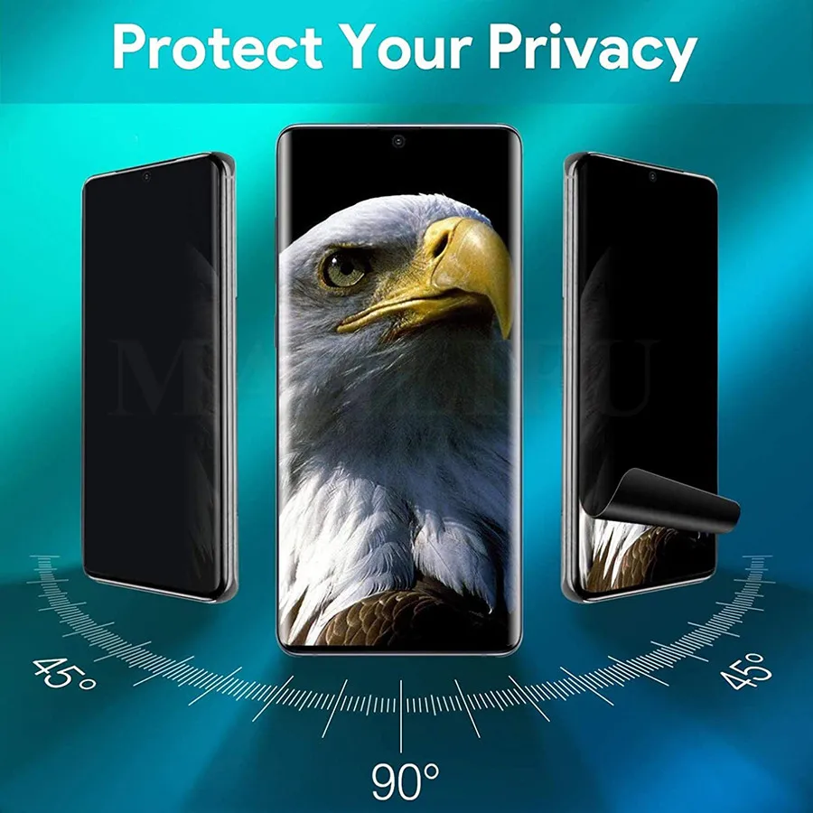 Антишпионская Гидрогелевая пленка для Huawei Honor 50 30 30S V40 V30 P40 P30 Pro 3D полная защита