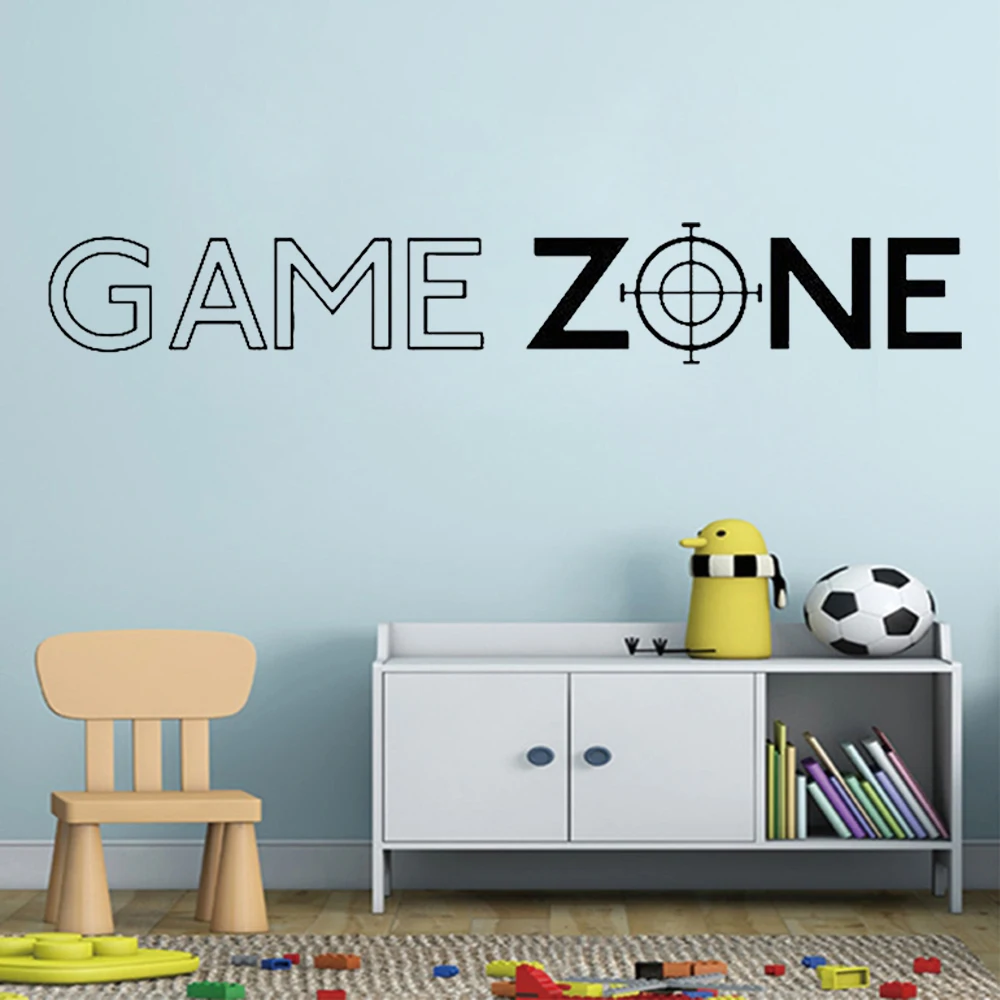 Настенная наклейка Game Zone настенная для игроков наклейки декор двери домашнее