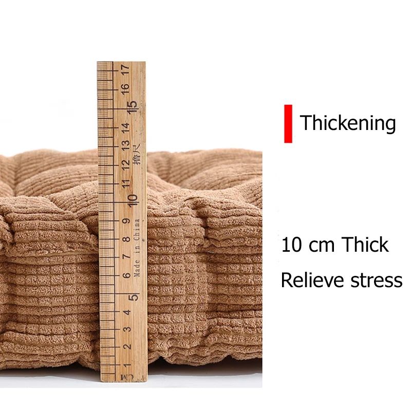

Thickened Cushion Car Family Office Bedroom Floor Chair Cushion 10cm Thickening Round/Square Pillows for home decor