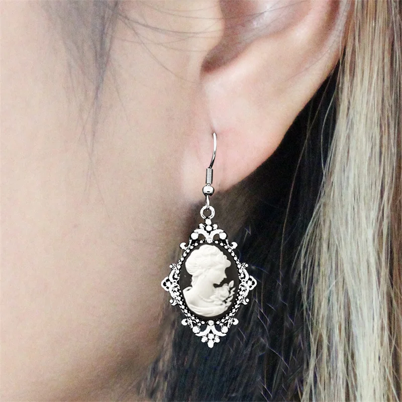 Женские винтажные серьги-подвески из нержавеющей стали 6 цветов - купить по