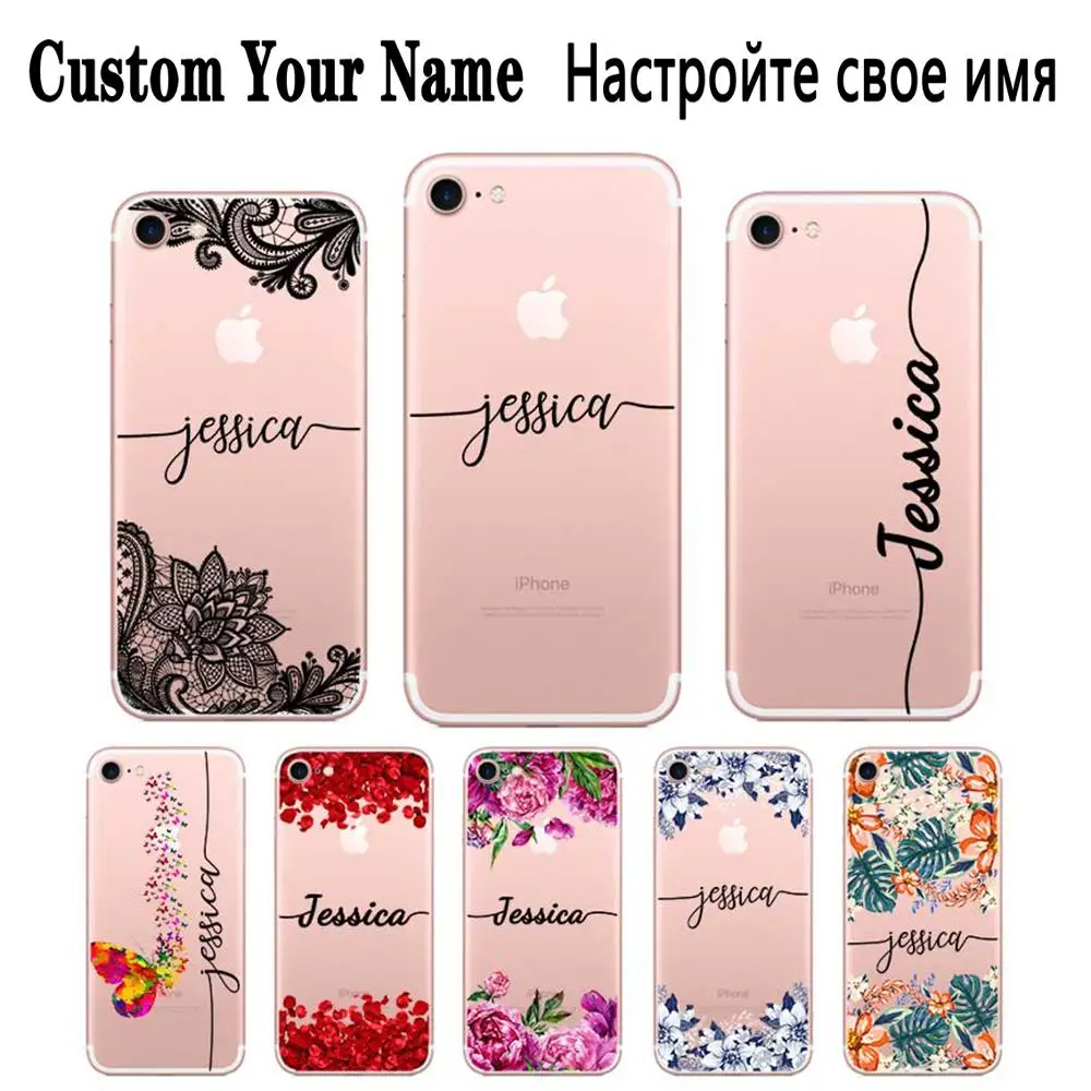 Custom Your Name DIY Design Case Cover For iPhone 11 Pro X XS XR Max 5 5s SE 6 6s 7 8 Plus |
