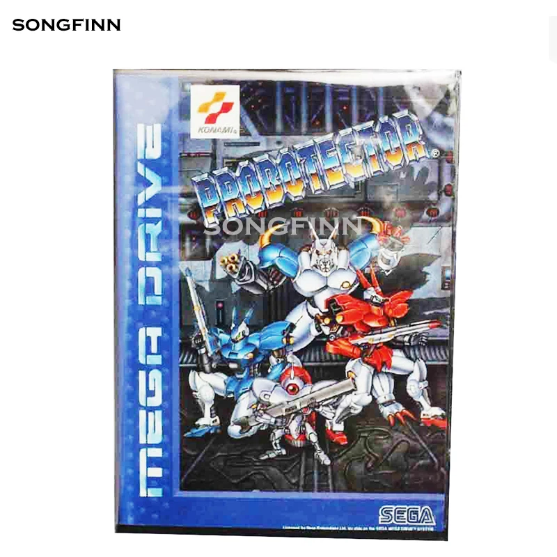 Карта памяти MD 16 бит с коробкой для Sega Mega Drive Genesis Megadrive Probotector|Картриджи| |