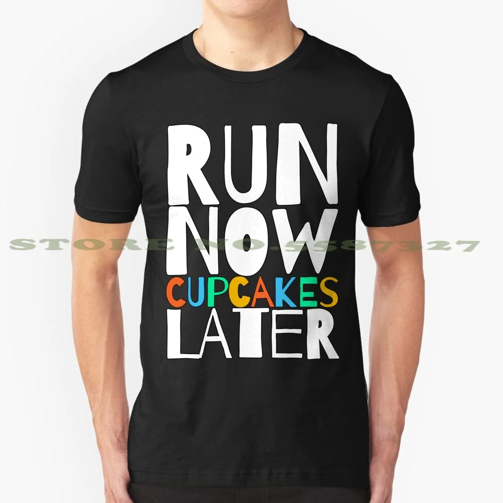 Run прямо сейчас кексы позже Графический под заказ Забавный горячая Распродажа