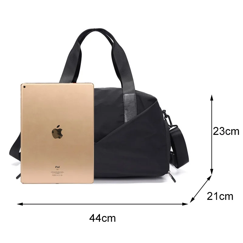 

Waterproof Travel Duffel Bag Shoes Pocket Black Multifunction Men Suit Storage Travel Bag Large Capacity Luggage Handbag Male