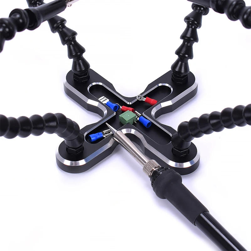 Сварочная станция с 3X USB 10 Вт светодиодной лупой держатель для паяльника PCB