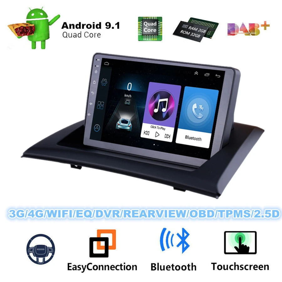 Автомобильное стерео радио GPS 9 ''Android RAM 2 Гб ROM 32 WIFI 3G 4G BT DAB Mirror Link OBD для BMW X3 E83 2004