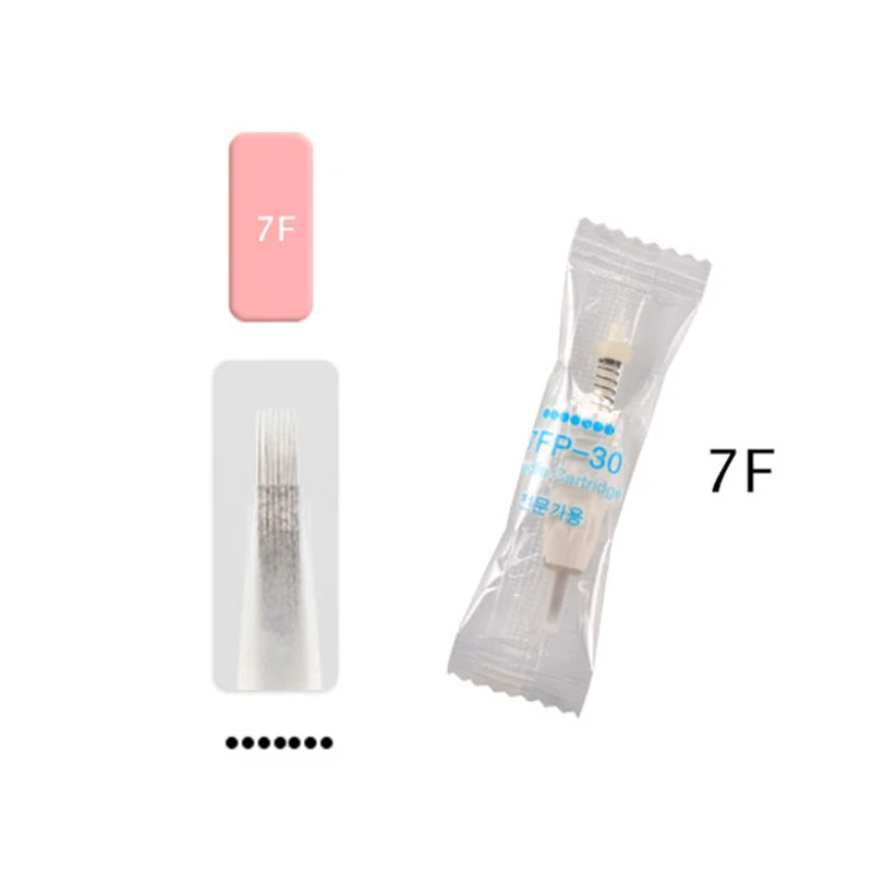 30pcs 7Fneedle Dermografo Charmant 2 с 50 шт. иглы Digita Professional Micro pigmenacao Charmant Agulhas mts ручка набор легко нажать - Цвет: 30pcs 7Fneedle