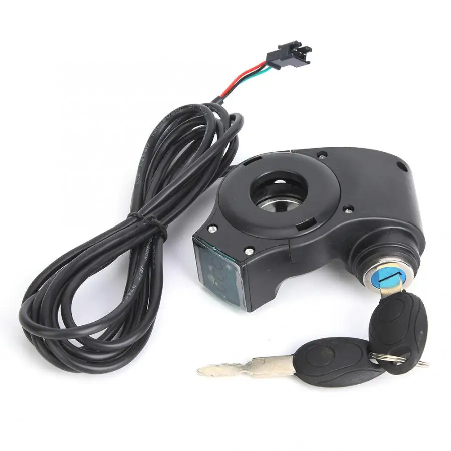 Электрический велосипед большой палец дроссельная заслонка вольтметр цифровой