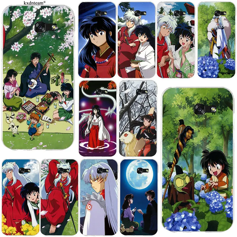 Чехол для телефона из мягкого силикона ТПУ с рисунком милые Чехлы аниме Inuyasha Samsung