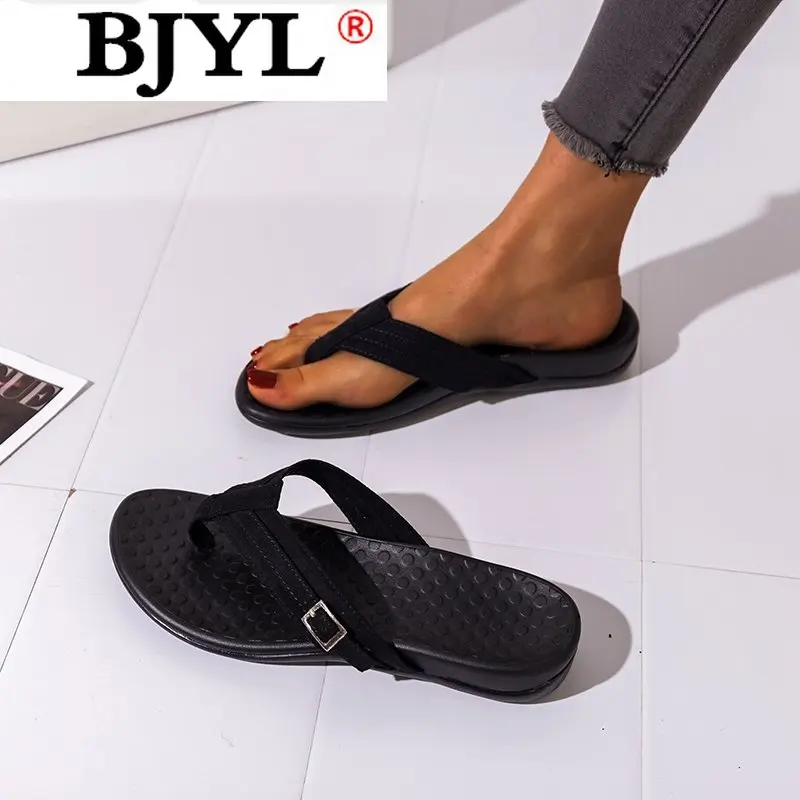 

Women Slipper 2021 Summer Fashion Pinch Casual Flat Flip Flops Slope Heel Women Outdoor Open Toe Beach Sandals Zapatos Mujer