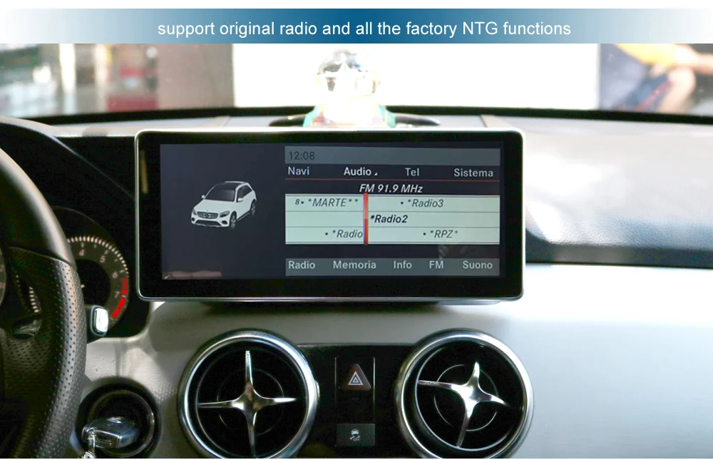 1920*720 разрешение Android экран с gps-навигацией Радио стерео Bluetooth для Mercedes Benz GLK X204 2013- Comand экран
