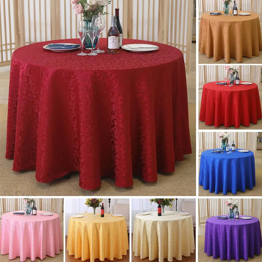 

160cm Round Table Cloth Cover Banquet Wedding Party Desk Dining Table Decoration