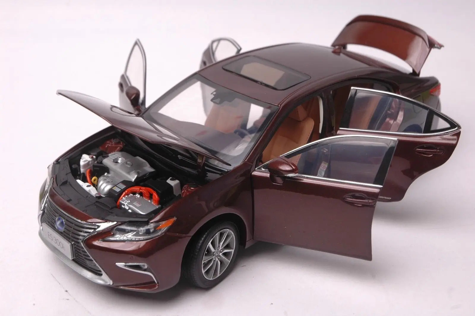 1:18 литье под давлением модель для Lexus ES 300h Янтарный седан Игрушечная машина из сплава миниатюрная коллекция подарок ES300h ES300 Toyota