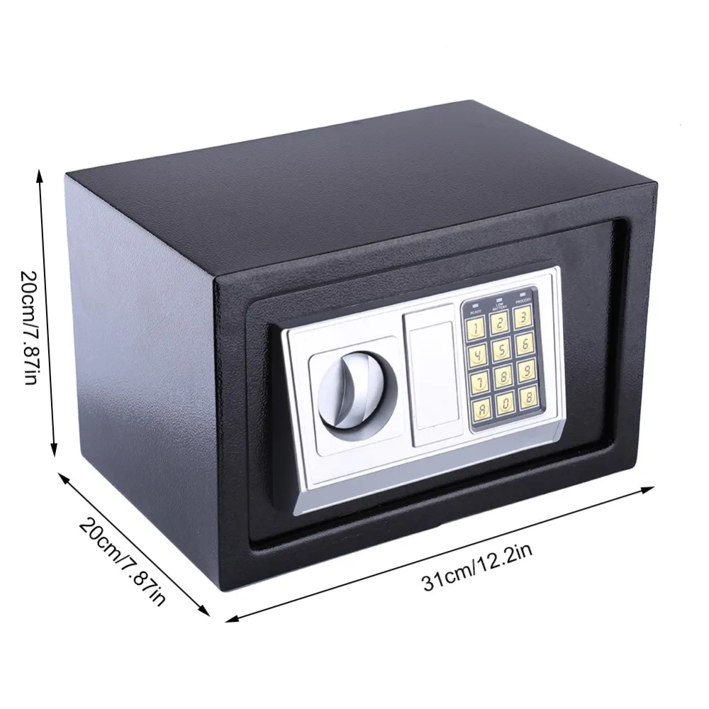 6.4L/8.5L/16L Security Lock Storage Box Digital Safe for Home Office Safety keep Cash Jewelry Documents | Инструменты