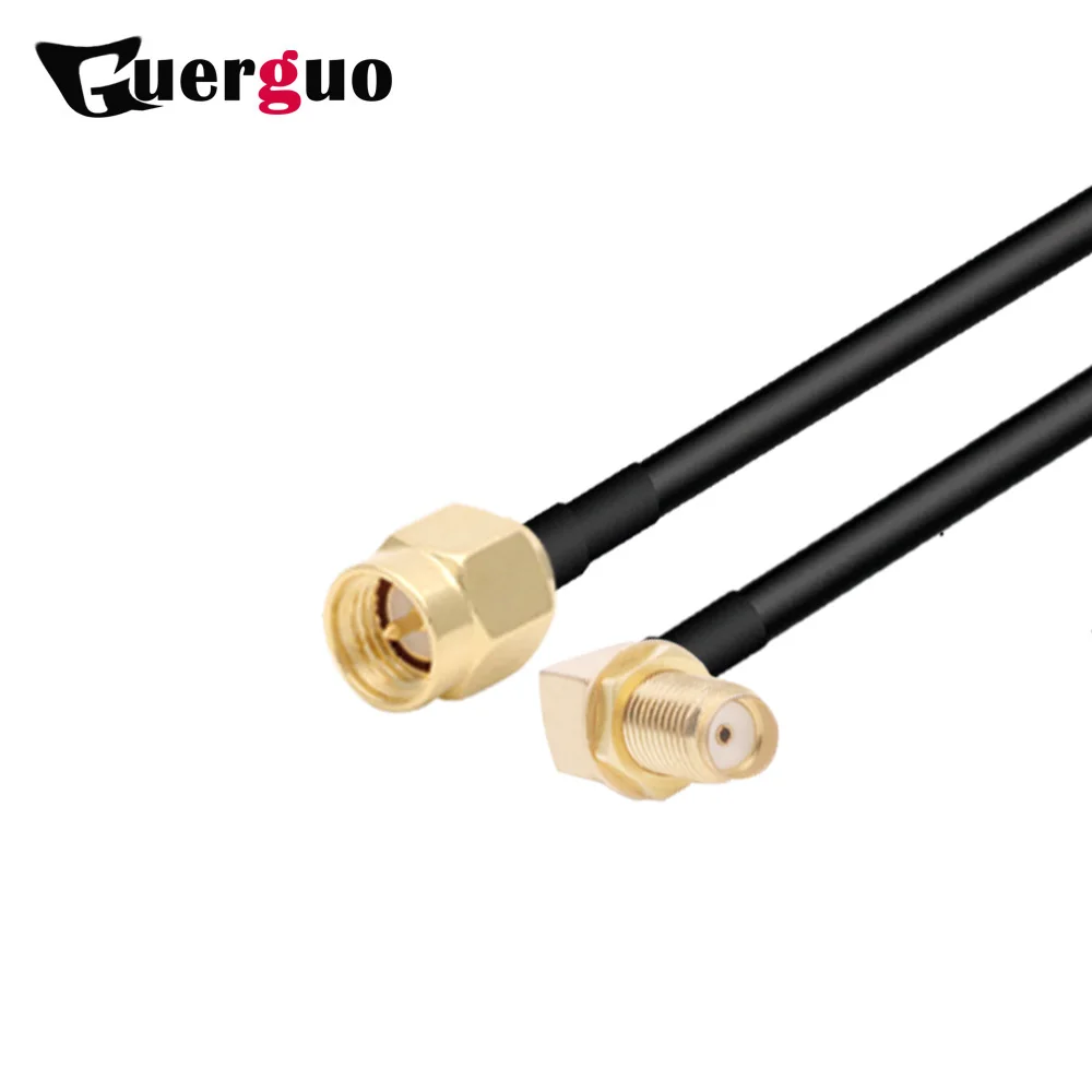 

1m,2m,3m,5m,10m SMA Male to SMA Female90° Plug RG58 Cable WiFi Antenna extension cable SMA Connector Adapter Coaxial Pigtail