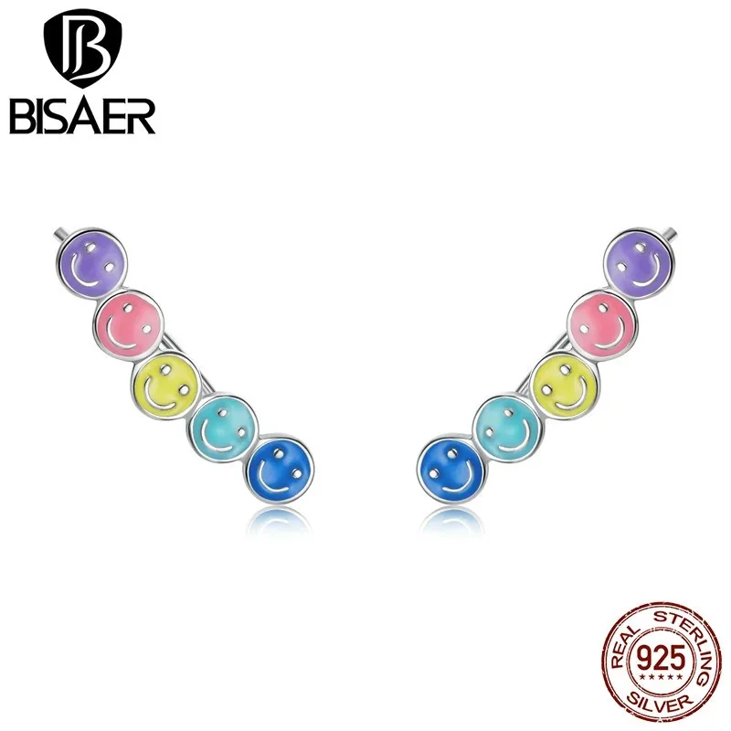 

Серьги женские из серебра 925 пробы, с улыбающимся лицом