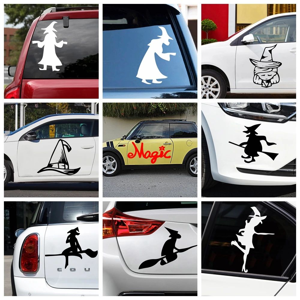 

Бесплатная доставка, автомобильная наклейка Witch, автомобильная пленка, виниловая пленка, автомобильные товары, автомобильные аксессуары