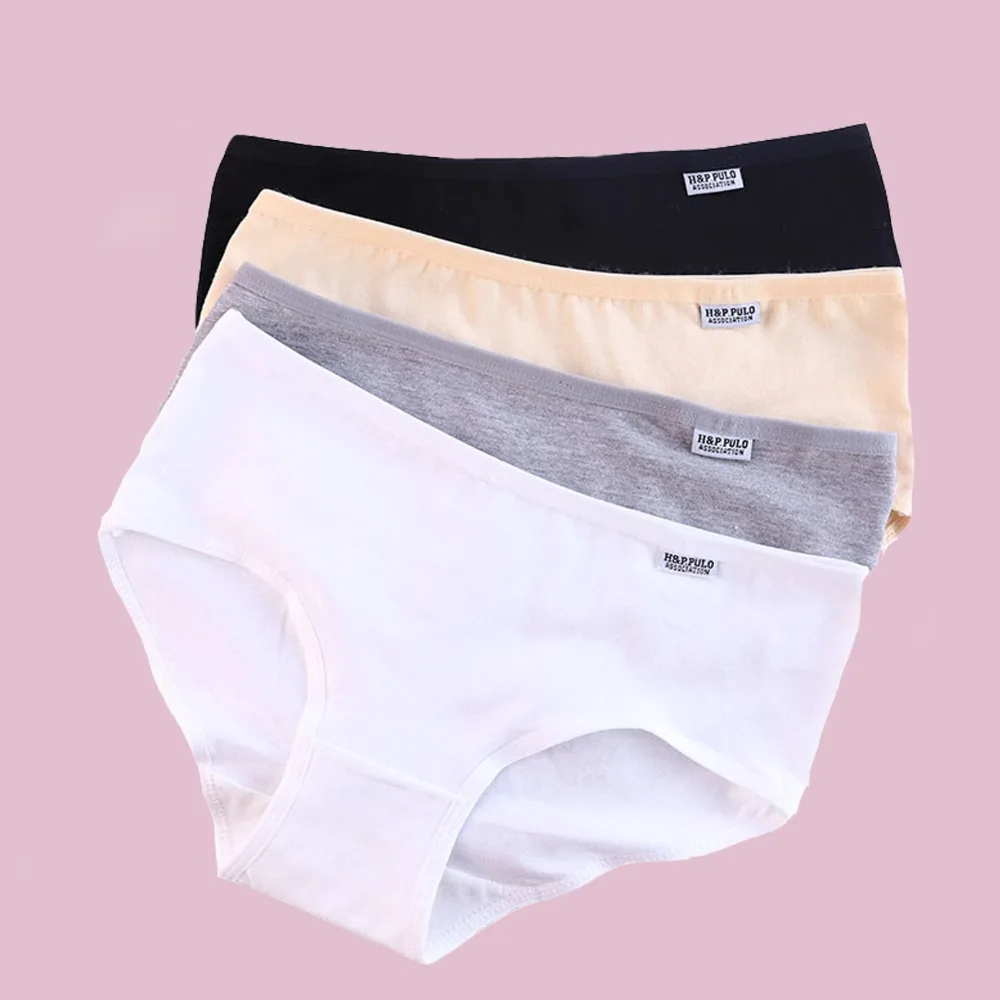 

4 Pcs/ot Panties Women Underwear Sexy Panties Girs Cotton Briefs ingeries Pus Size Shorts Underpants Panty Soid Cacinhas