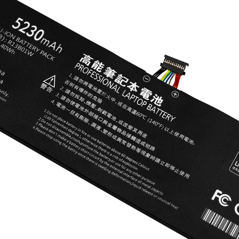 ApexWay 7.66V Laptop Battery R13B01W  R13B02W for Xiaomi Mi Air 13.3