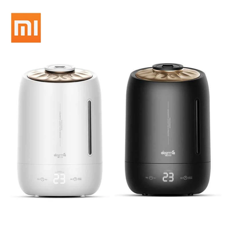 Xiaomi Deerma бытовой увлажнитель воздуха, очиститель воздуха, производитель тумана, синхронизация с интеллектуальным сенсорным экраном, Регулируемое количество тумана 5л