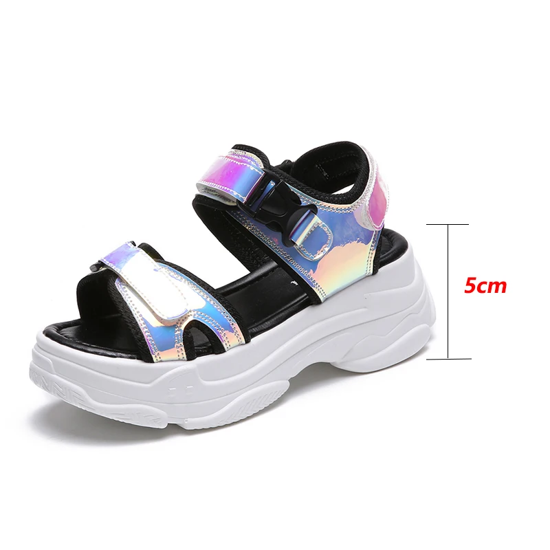 Fujin/Брендовые женские босоножки Новинка 2020 года Модная женская повседневная