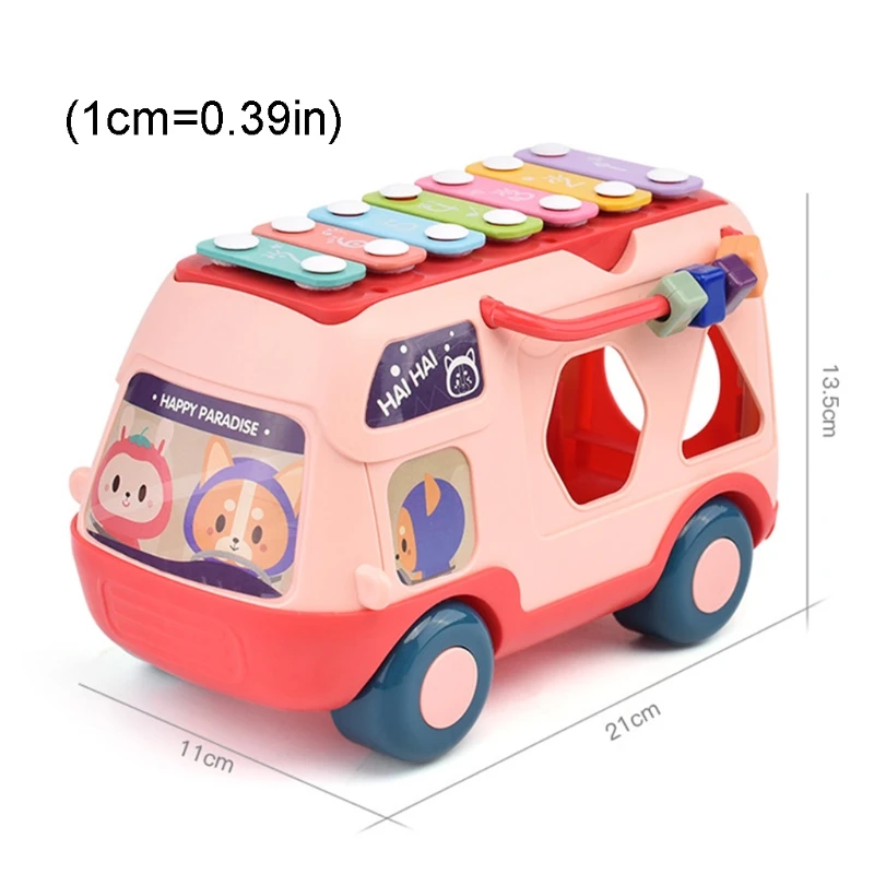 

Musical Instrument Baby Toy Knock Piano Music Bus Shape Sorter Kids Sound Perception Early Education Gift