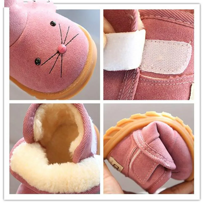 2020 зимние новые детские Мультяшные сапоги для маленьких девочек мальчиков обувь