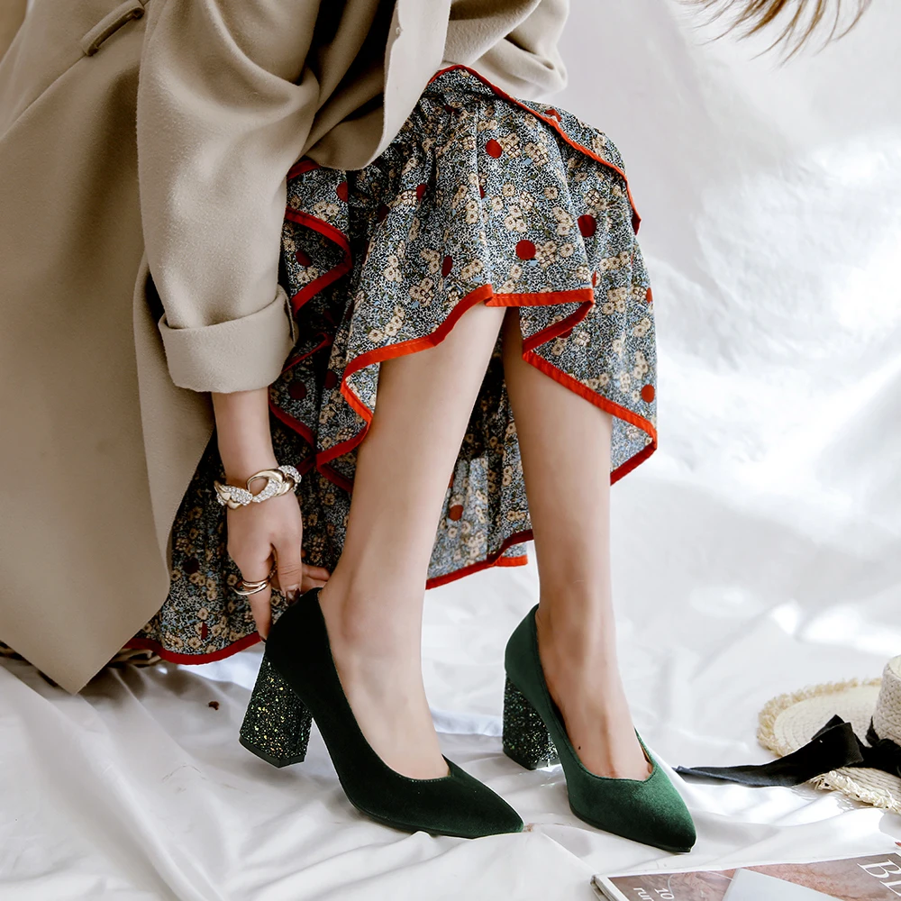 Женские свадебные туфли лаконичные красные ботинки винного цвета женские