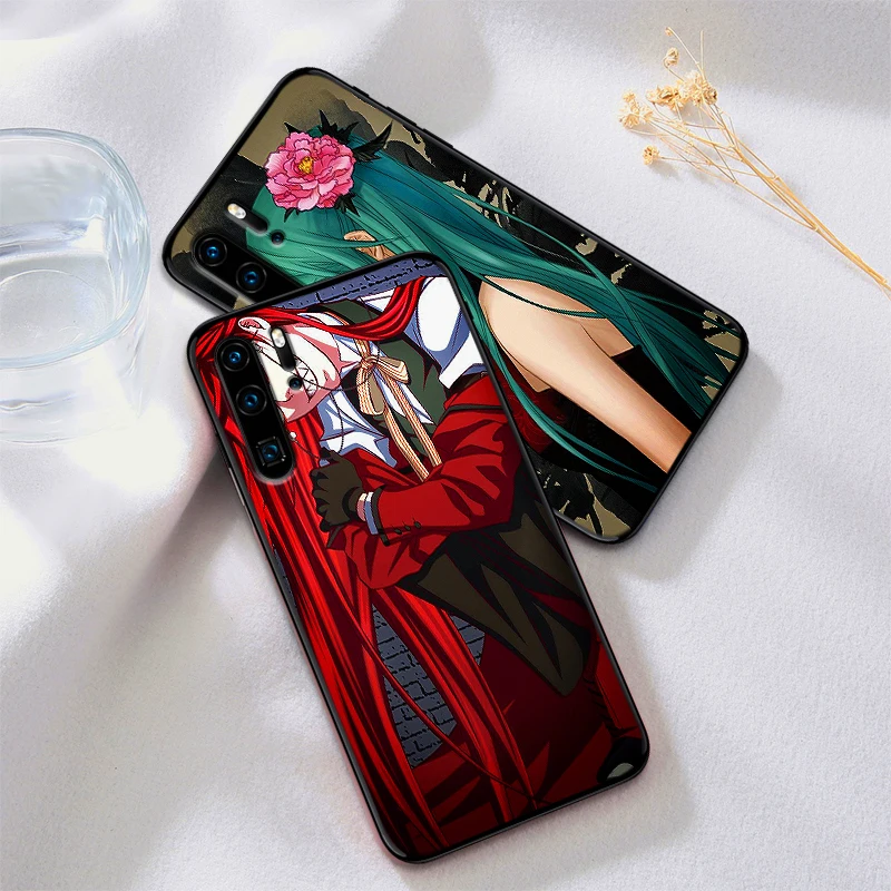 Чехлы для huawei P10 P20 2019 P8 P9 Mini P30 LITE P Smart Z 2018 Pro Аниме Черный дворецкий куросицудзи