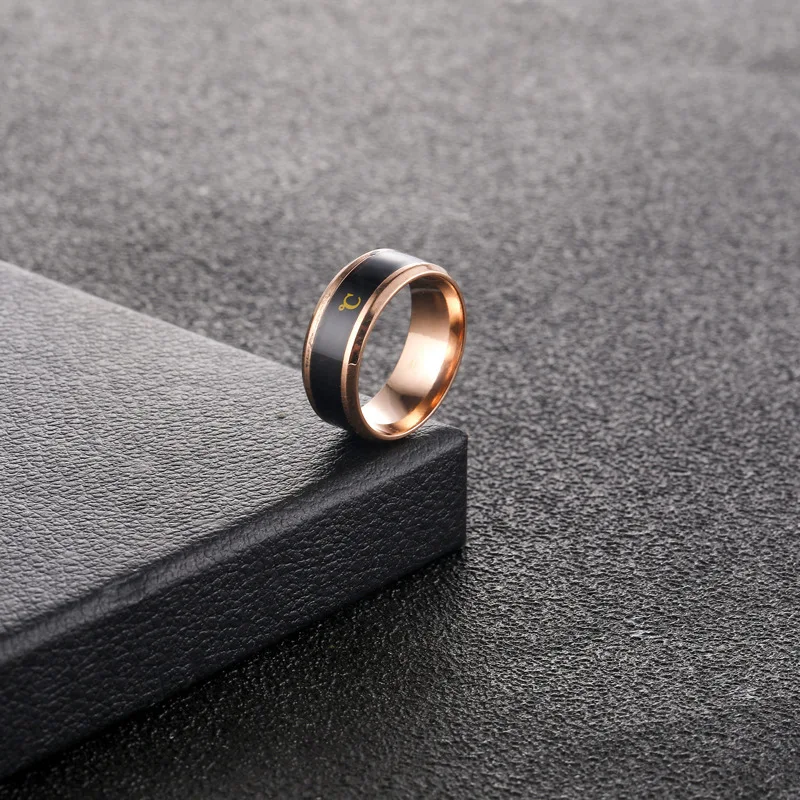 

Temperature Ring Titanium Steel Mood Emotion Feeling Intelligent Temperature Sensitive Rings for Women Men Waterproof Ring