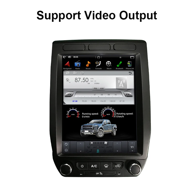 Автомобильный GPS-навигатор на Android 9 0 с экраном в стиле Tesla для Ford F150 /Raptor
