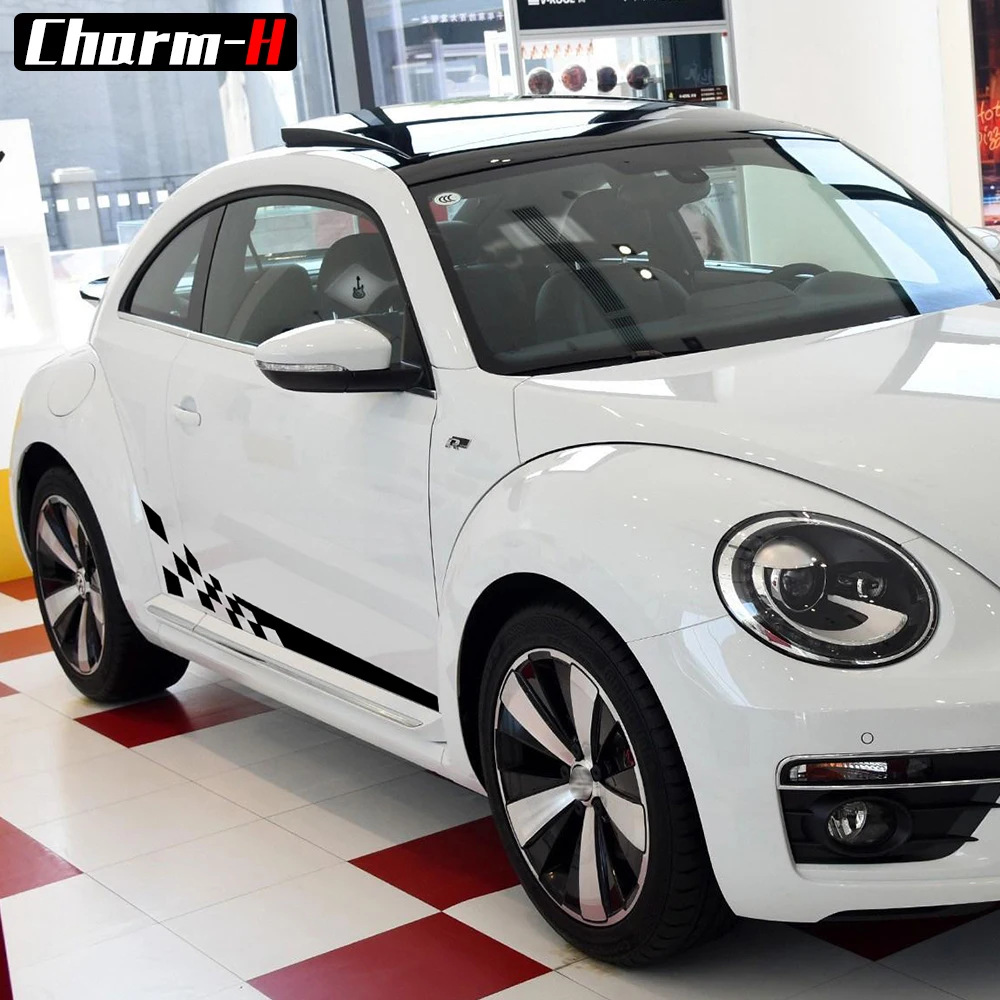 2 шт. виниловые наклейки на дверь и боковые полосы|Наклейки автомобиль| |