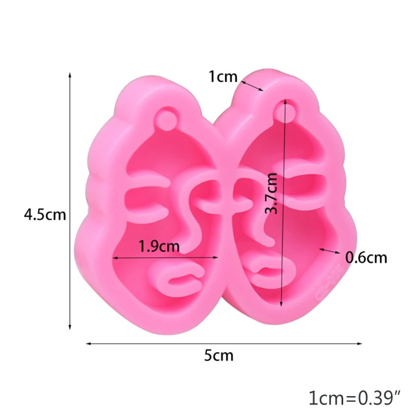 

Shiny Mirror Earrings Epoxy Resin Mold Keychain Casting Silicone Mould DIY Crafts Jewelry Pendant Making Tools