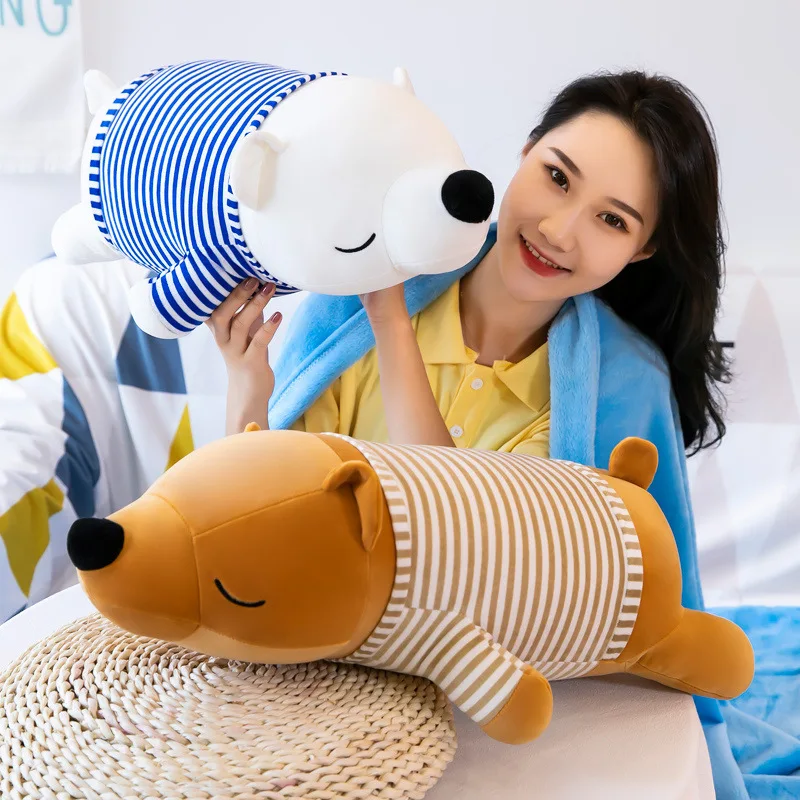 

Cartoon hippo pink pig polar bear animal toy pillow blanket multifunctional air conditioning blanket stretch velvet fabric gifts