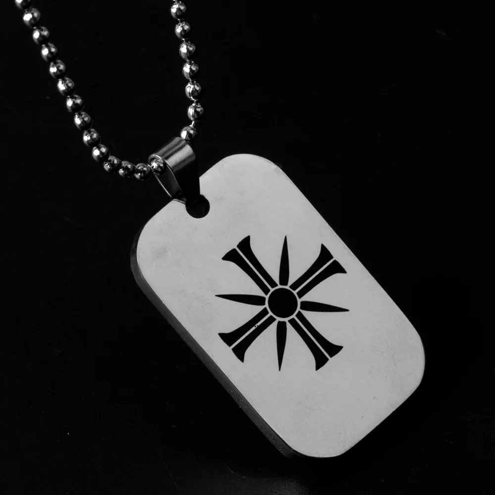 Game FAR CRY 5 Cosplay Props Sign LOGO Keychain Necklace Fashion Accessories Men Woman Gift Stainless Steel | Тематическая одежда