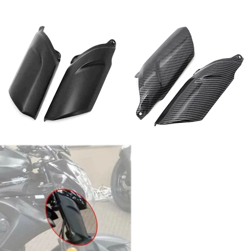 

Front Fender Fork Shock Cover Fairing Carbon fiber Suspension Cowling Wheel Fender Guard For KAWASAKI ER6N ER 6N ER-6N 2012-2015