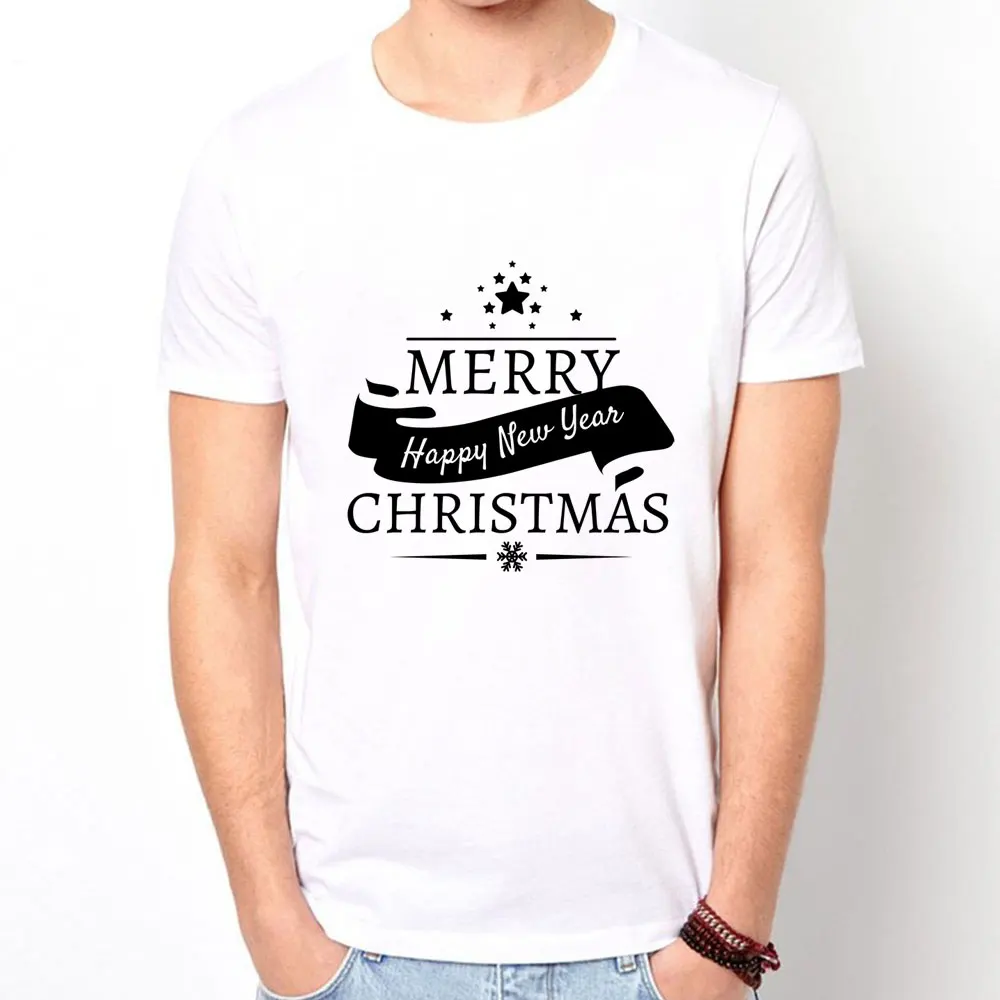 Забавная Рождественская Футболка мужская 100% хлопковая брендовая одежда