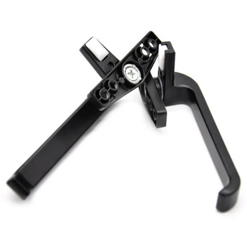 Утолщенная пластиковая стальная дверная и оконная ручка с замком для двойного