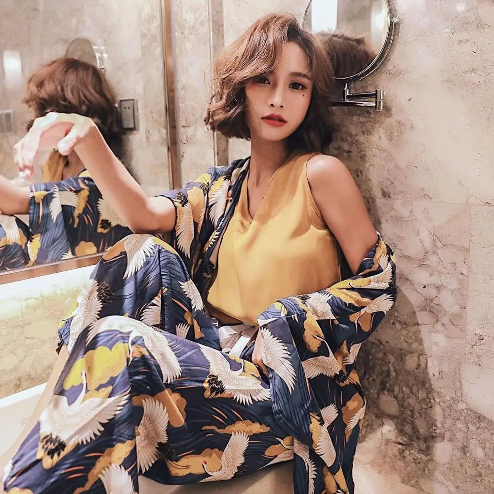 

Fresh Pajama Cotton Sets 4 Pieces Pajamas Sets Women Sleepwear Female Pijama 2019 Cute Fashion Pyjamas Girl Elegant Sleep Lounge